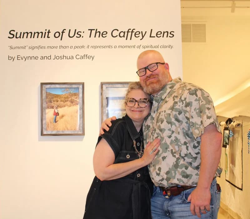 With Joshua Caffey at Summit of Us: The Caffey Lens, our collaborative mother-and-son photography exhibition at the Center for Contemporary Arts.
