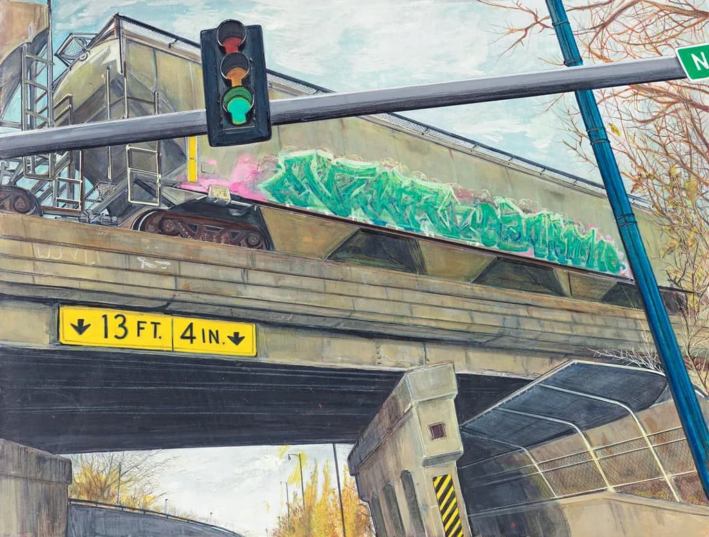 Urban Symphony: The Intersection of Graffiti and Infrastructure