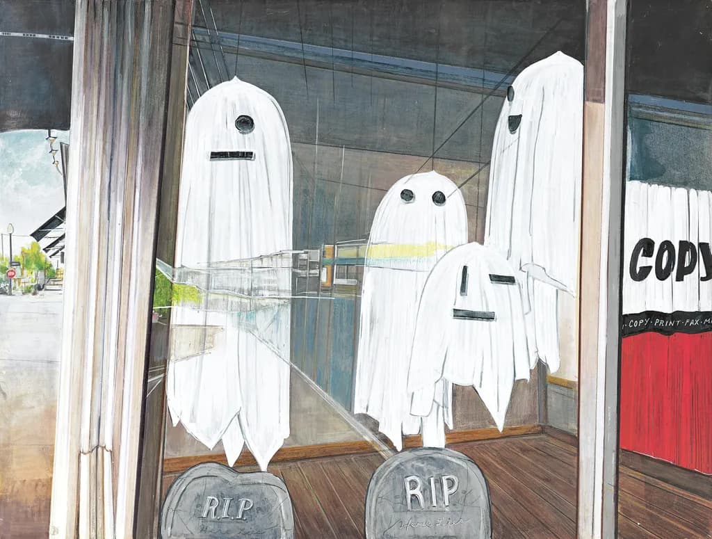 Whimsical Spirits: A Playful Reflection on Life and Loss in Urban Spaces