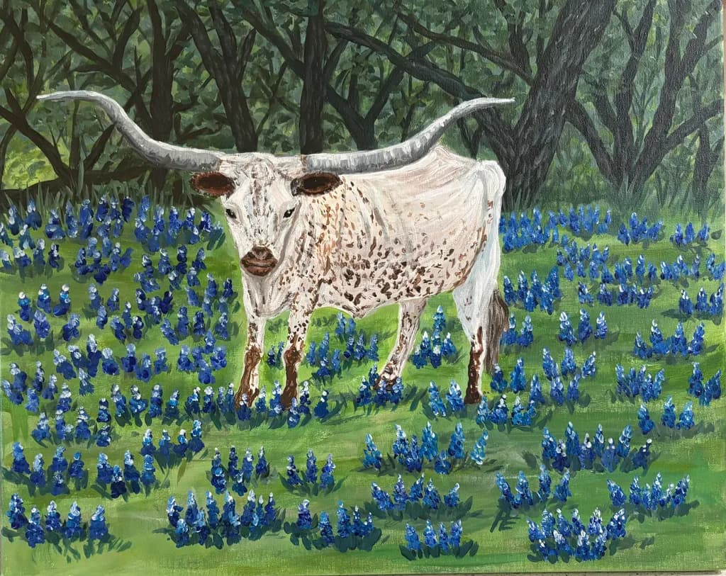 Bluebonnet Longhorn