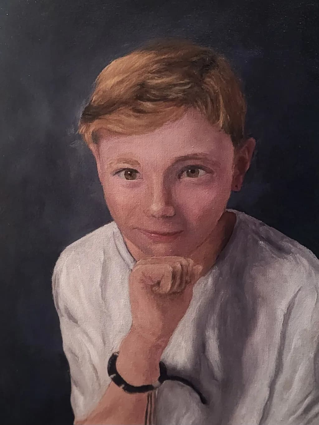 Contemplative Youth: A Portrait of Innocence and Curiosity