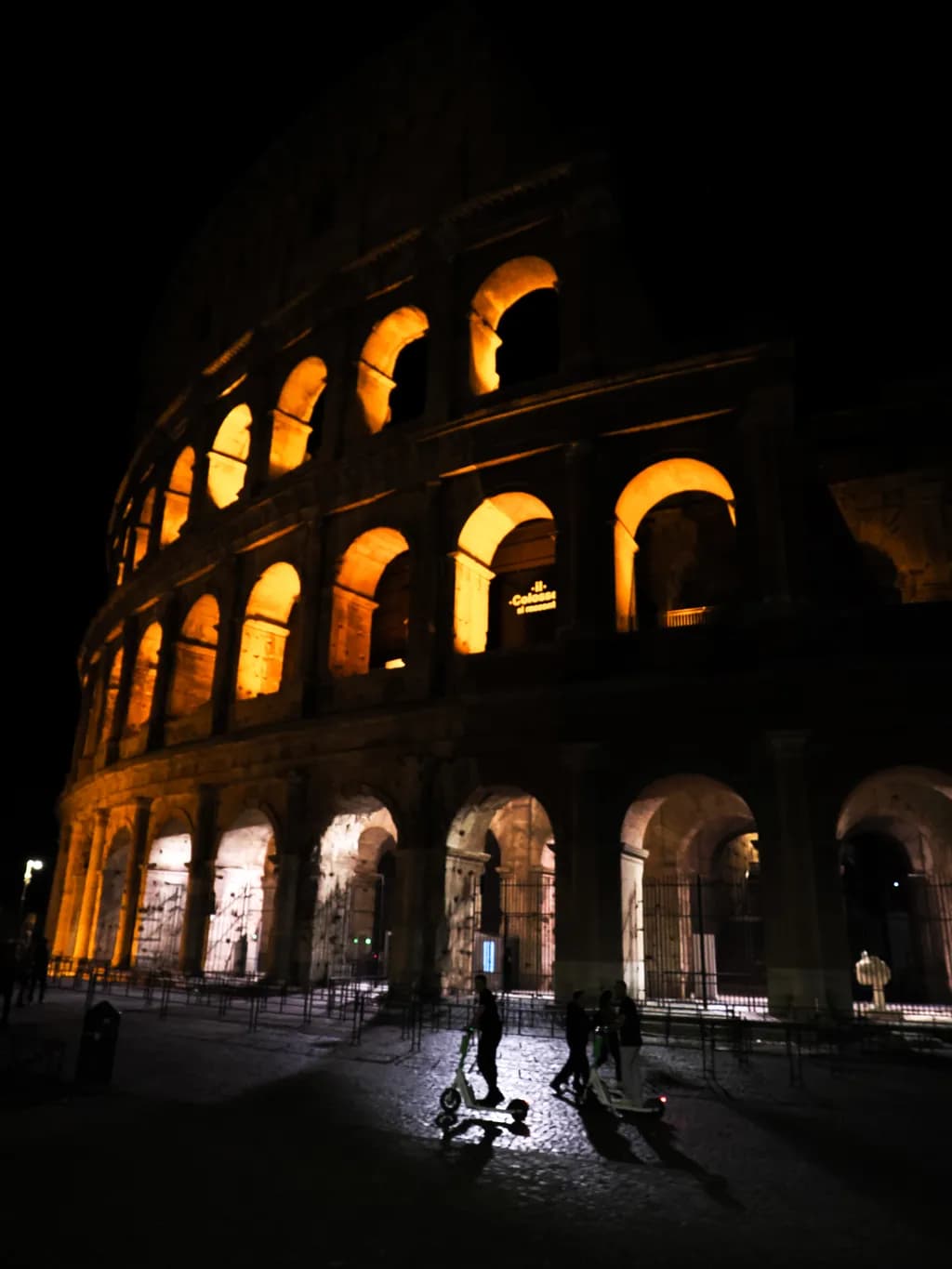 Illuminated Echoes: The Colosseum at Night