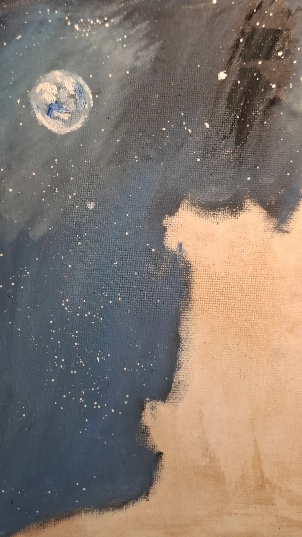 Celestial Dreams: An Abstract Journey Through the Cosmos and Earth’s Night Sky