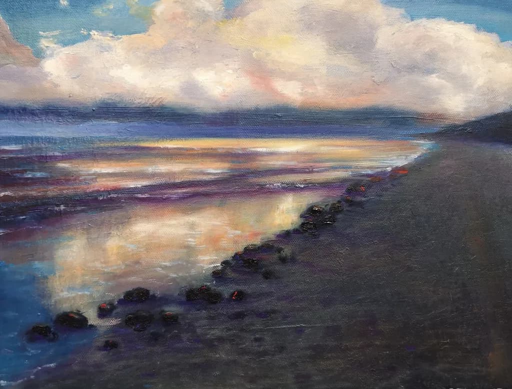 Whispers of Twilight: A Serene Coastal Reflection