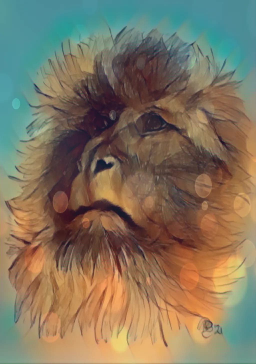 Roaring Lion Portrait