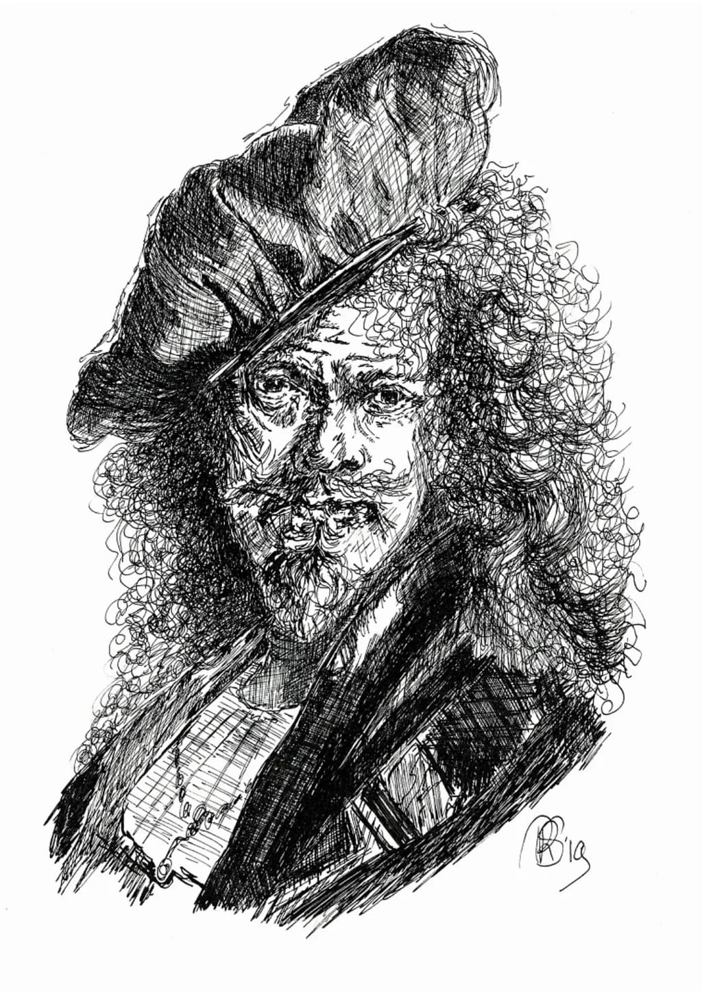 Bearded Man in Hat