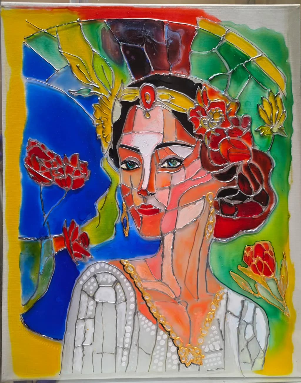 Regal Mosaic Portrait