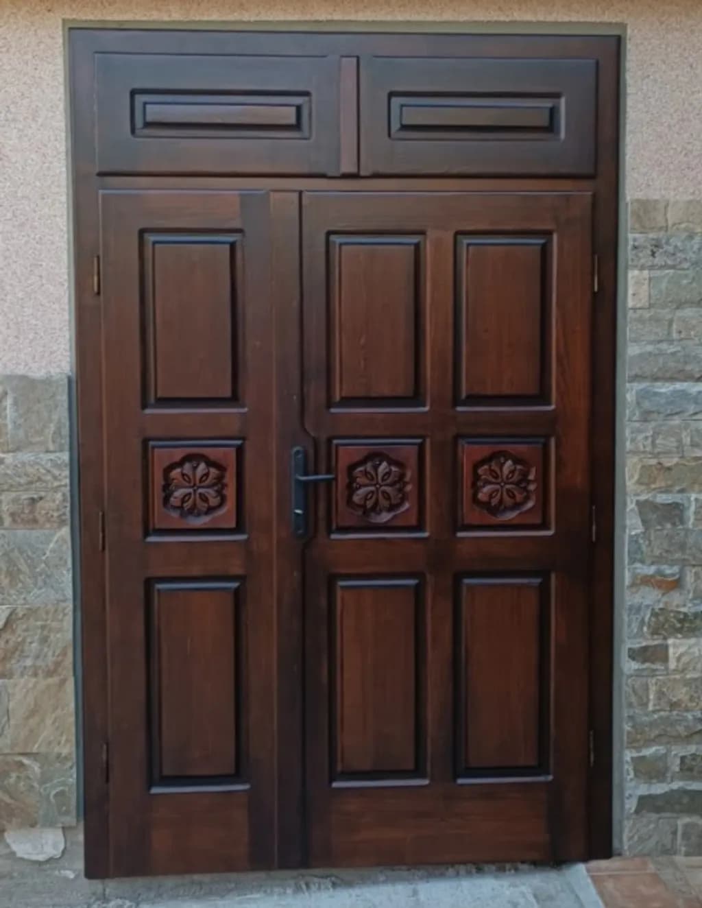 Carved Double Door