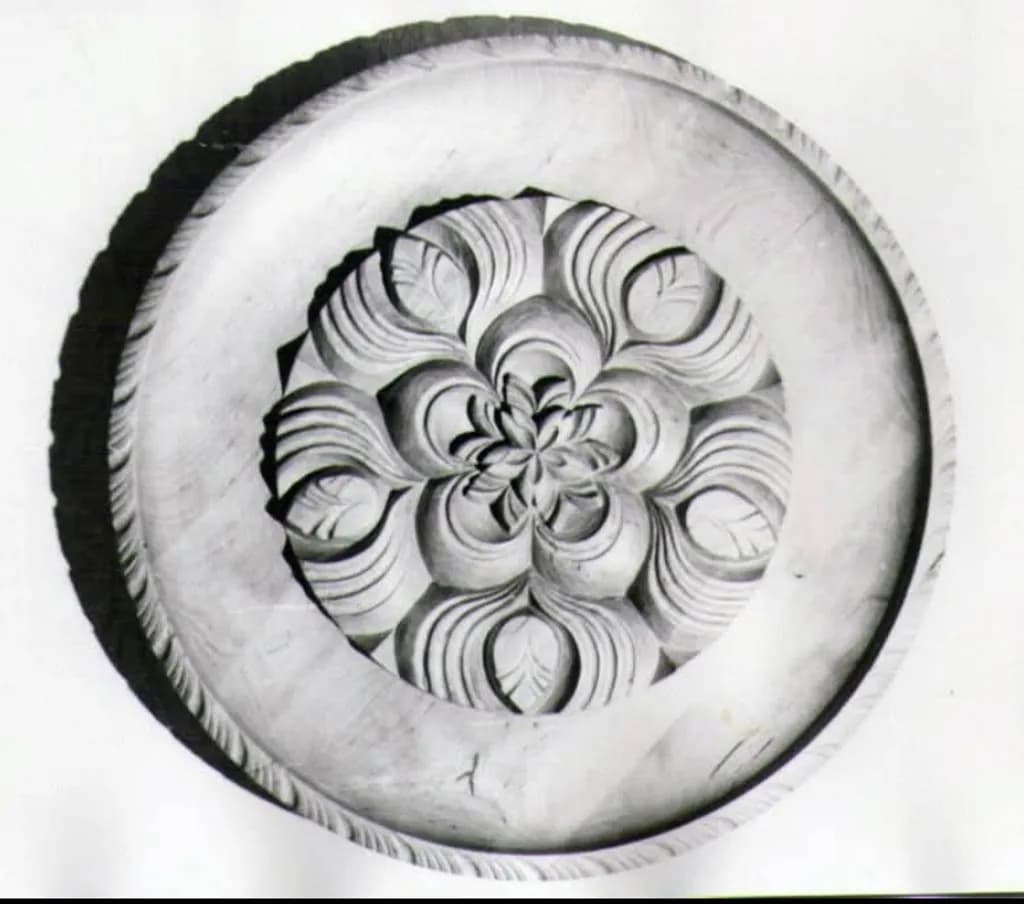 Circular Floral Relief