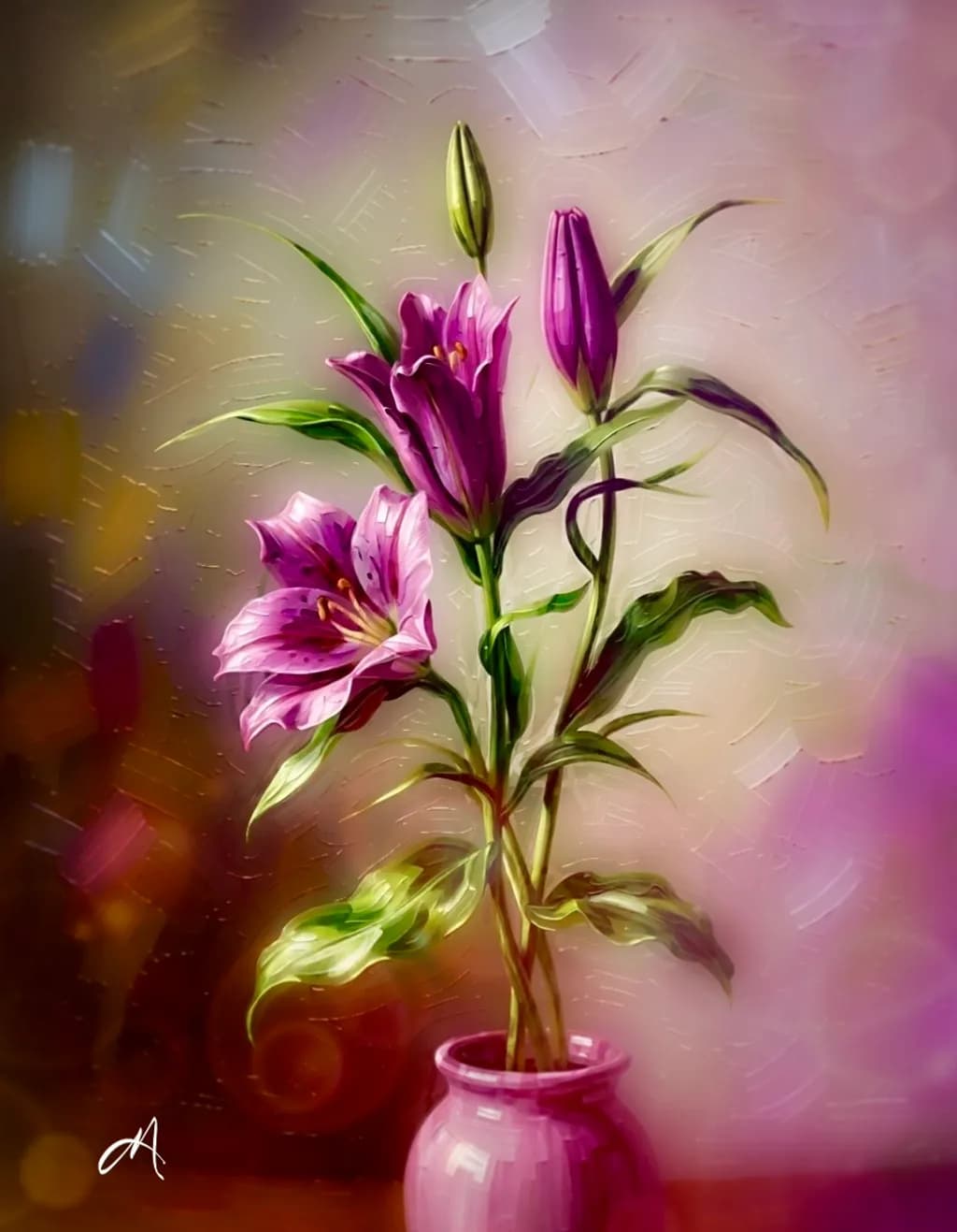 Lilies in Bloom