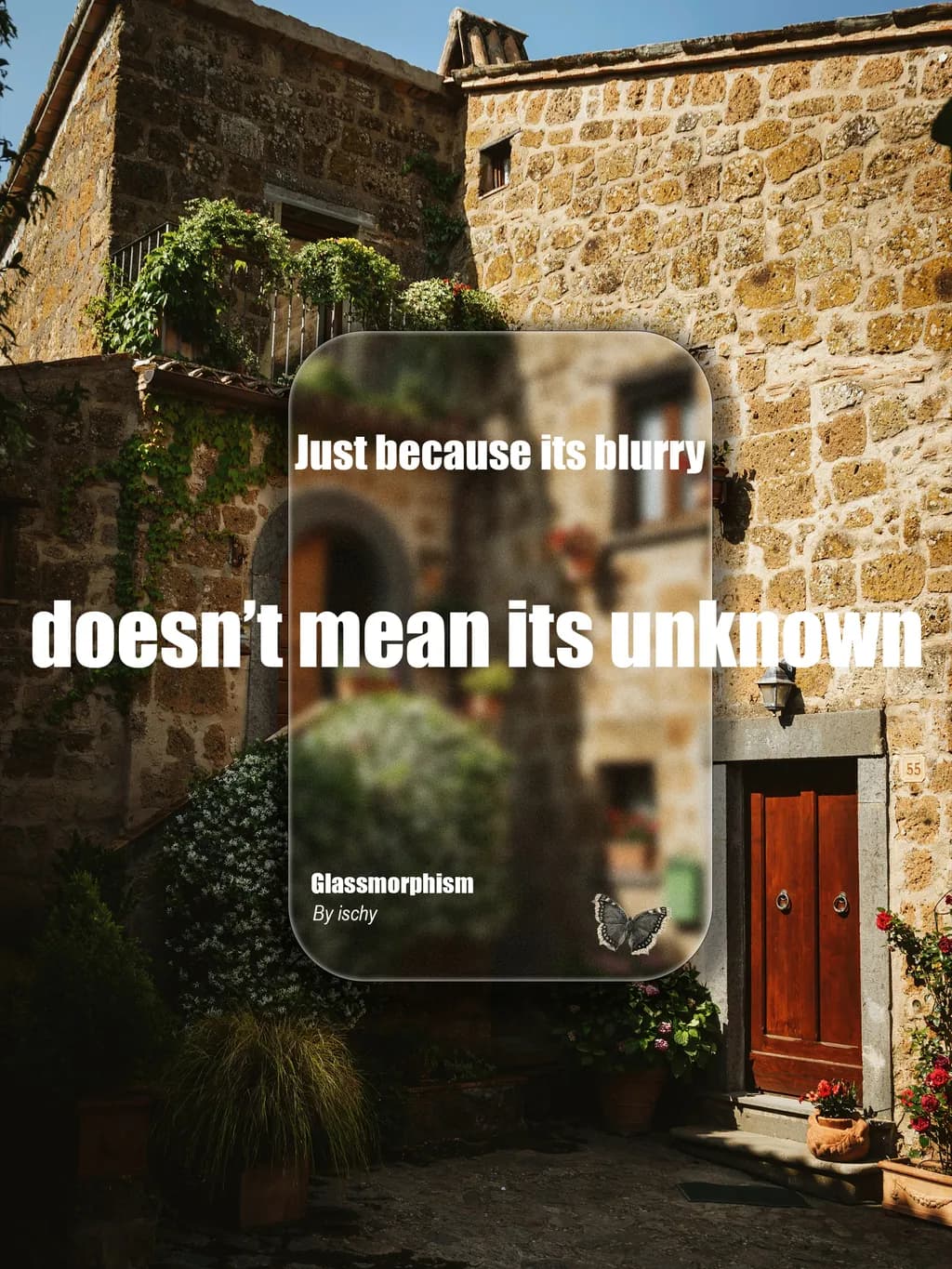 Whispers of the Unknown: Embracing Blurriness in Glassmorphism Artistry