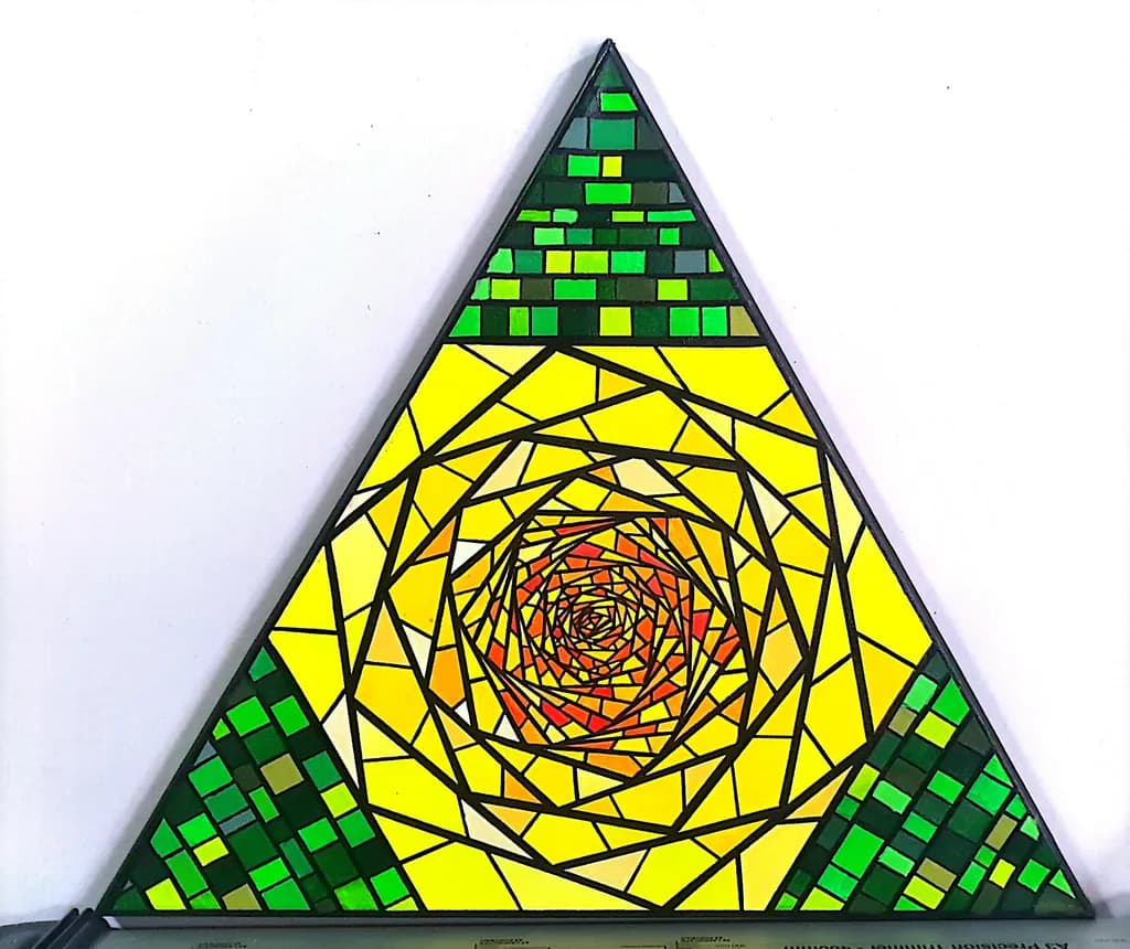 Triangular Spiral Glow