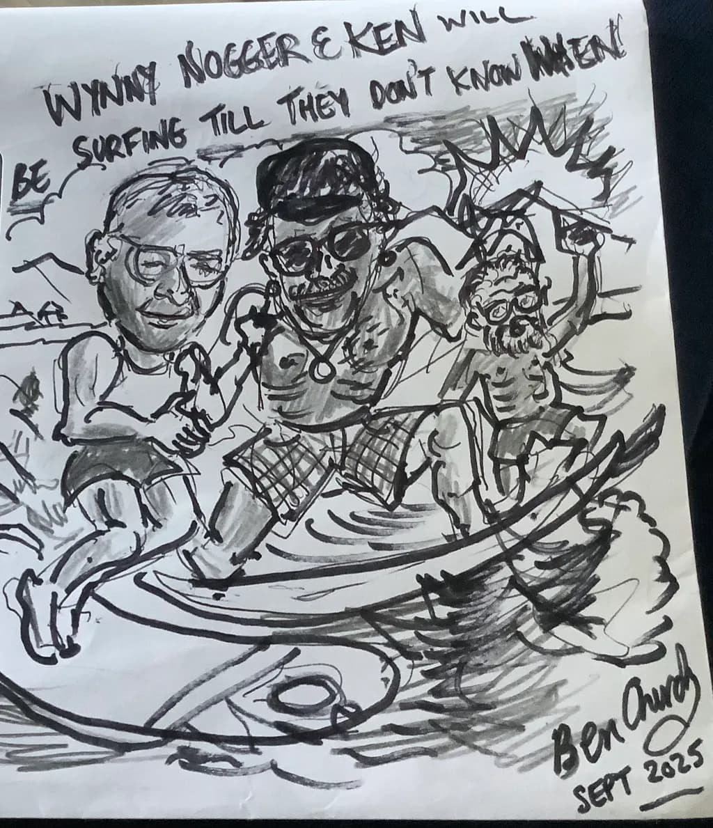 Surfing Shenanigans: A Whimsical Journey with Wynny, Ken, and Friends