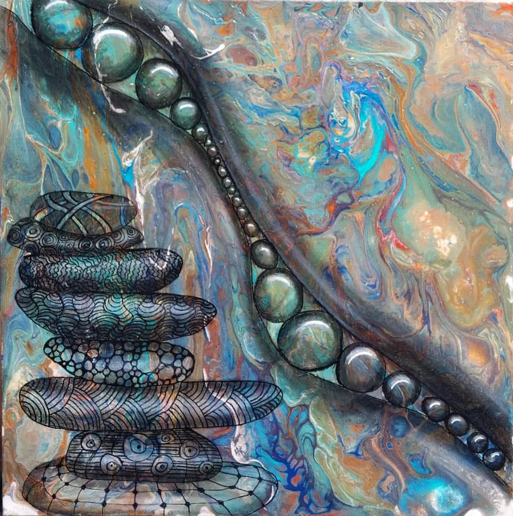Fluid Harmony: An Abstract Journey Through Color and Form