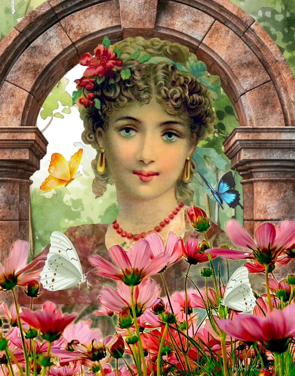 Herald of Spring: A Maiden Amongst Petals and Wings