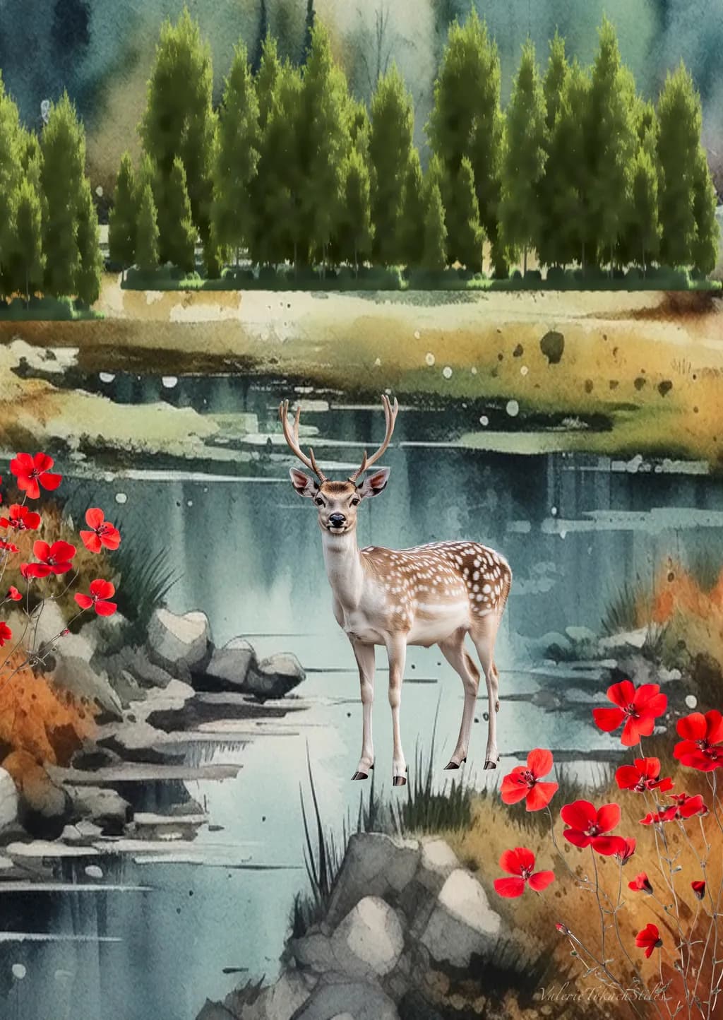 Crimson Creek Deer