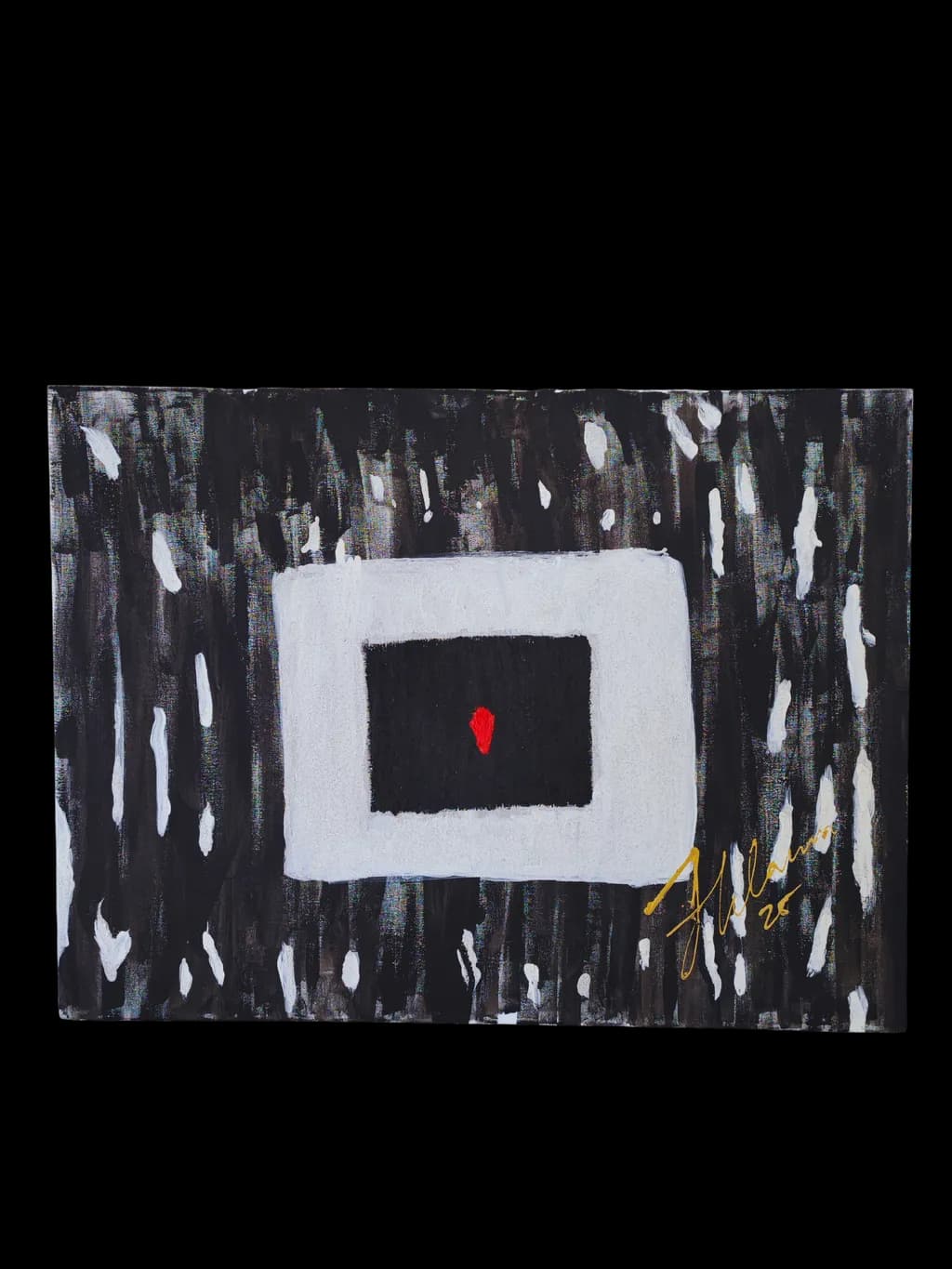 Monochrome Harmony: A Geometric Dance of Contrast and Expression