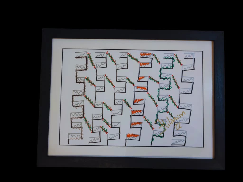 Colorful Pathways: A Journey Through Abstract Lines and Shapes