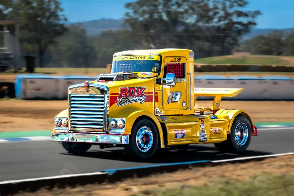 Yellow Race Truck