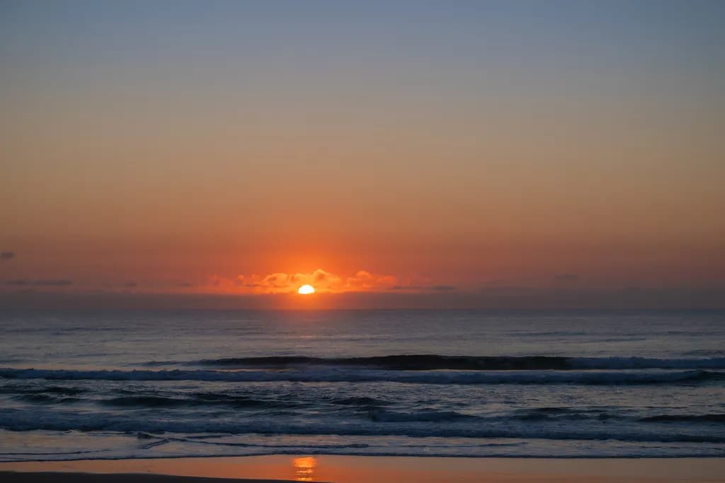 Ocean Sunset Waves