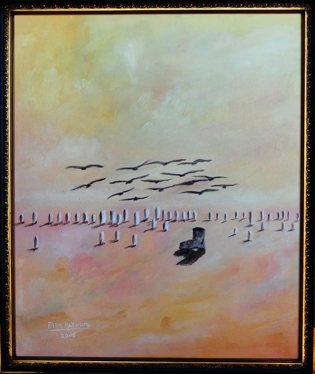 Whispers of the Horizon: A Serene Dance of Birds and Shadows