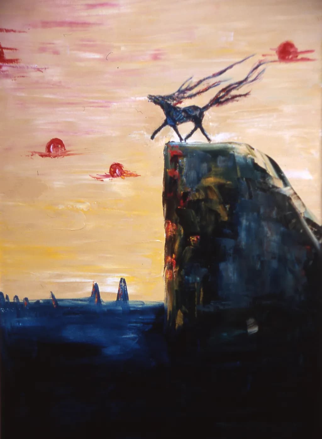 Ethereal Journey: The Watchful Guardian at Dusk
