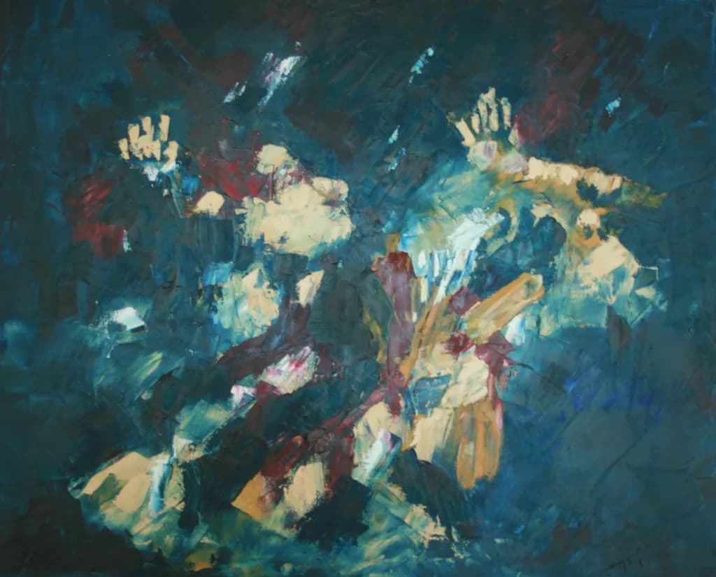 Whispers of the Abyss: An Abstract Exploration of Emotion and Movement