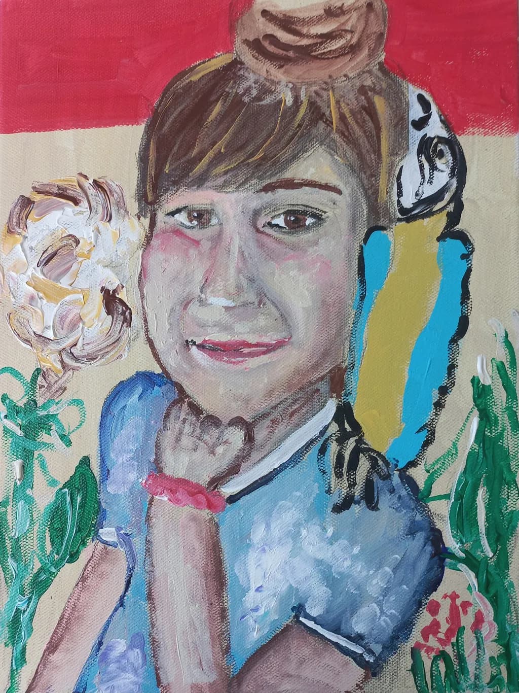 Girl with Flower