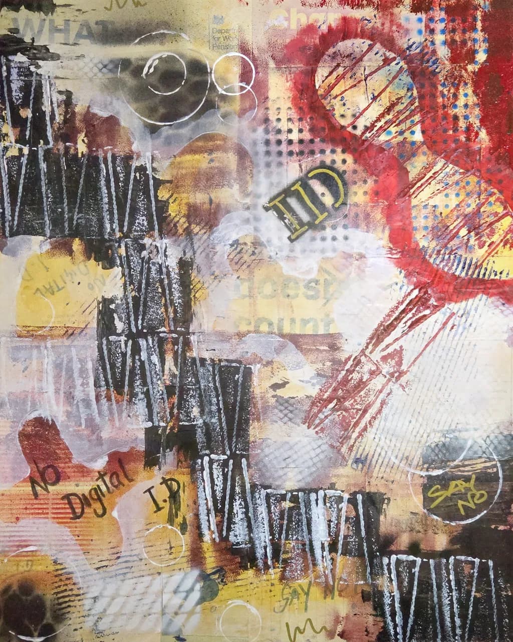 Fragmented Realities: A Mixed Media Exploration of Identity and Expression