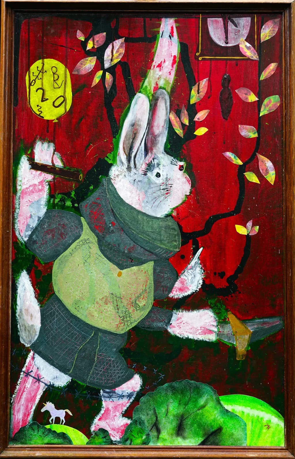 Down the Rabbit Hole - Playful rabbit art