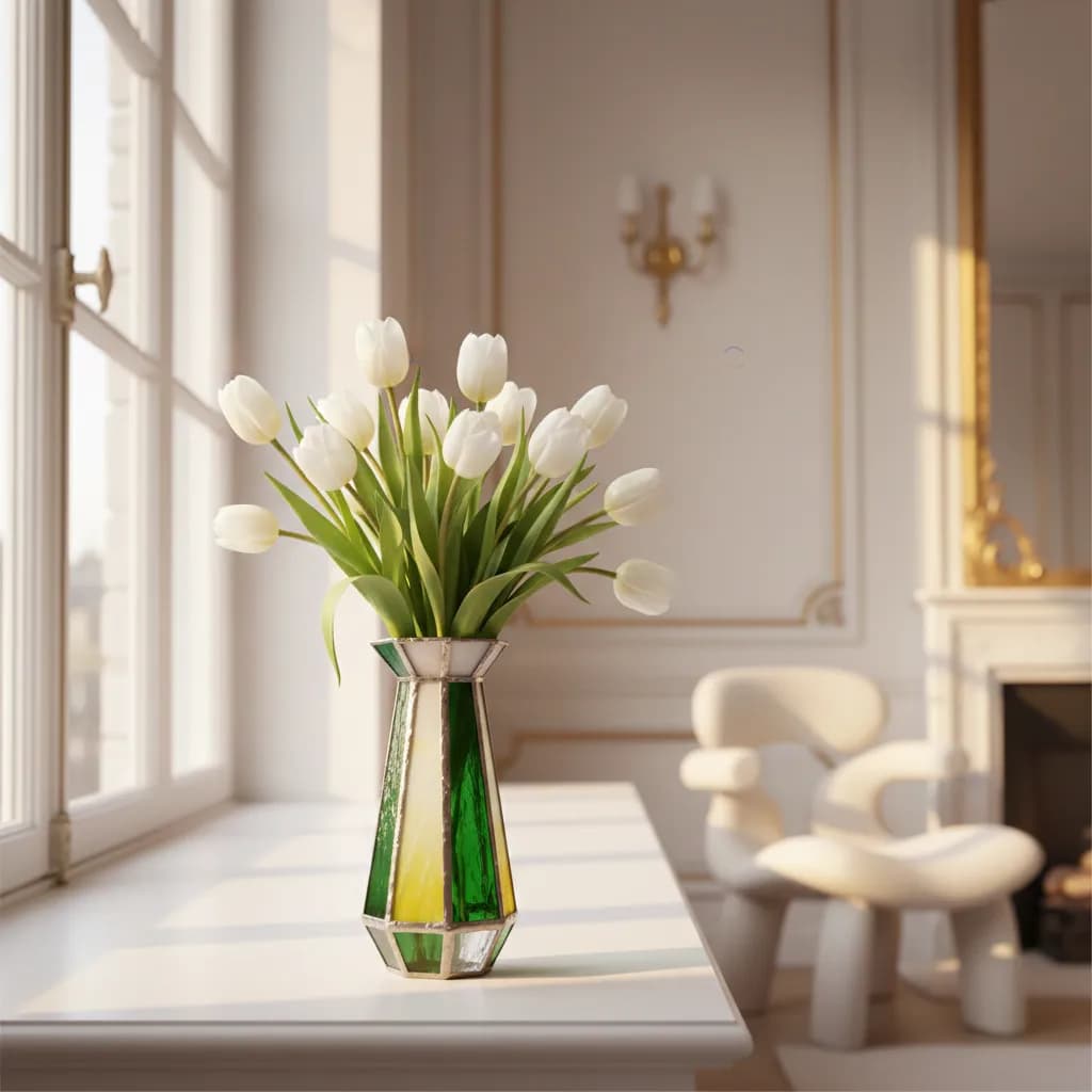 Stained Glass Tulips