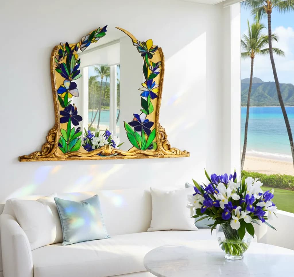 Tropical Bloom Mirror