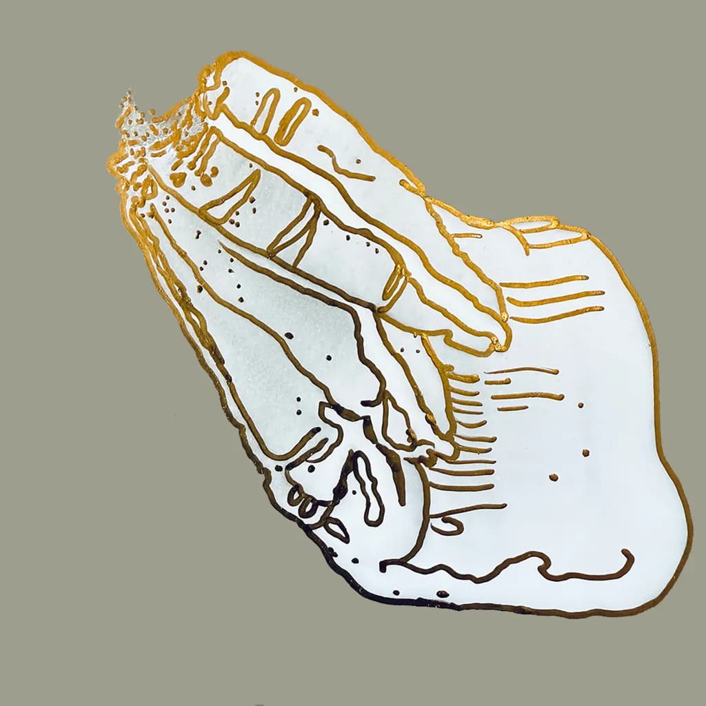Golden Embrace: A Delicate Dance of Hands and Form