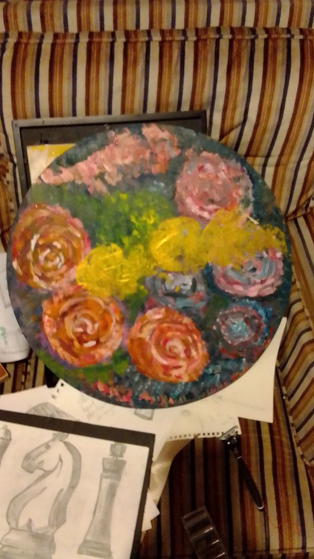 Circular Bloom Canvas