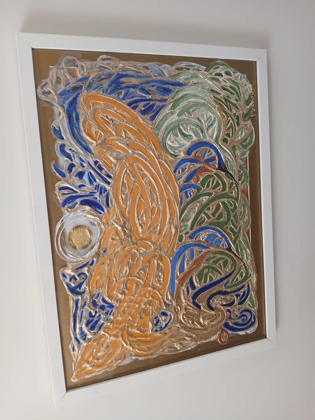 Whispers of Color: A Dance of Flowing Forms and Textures in Abstract Art