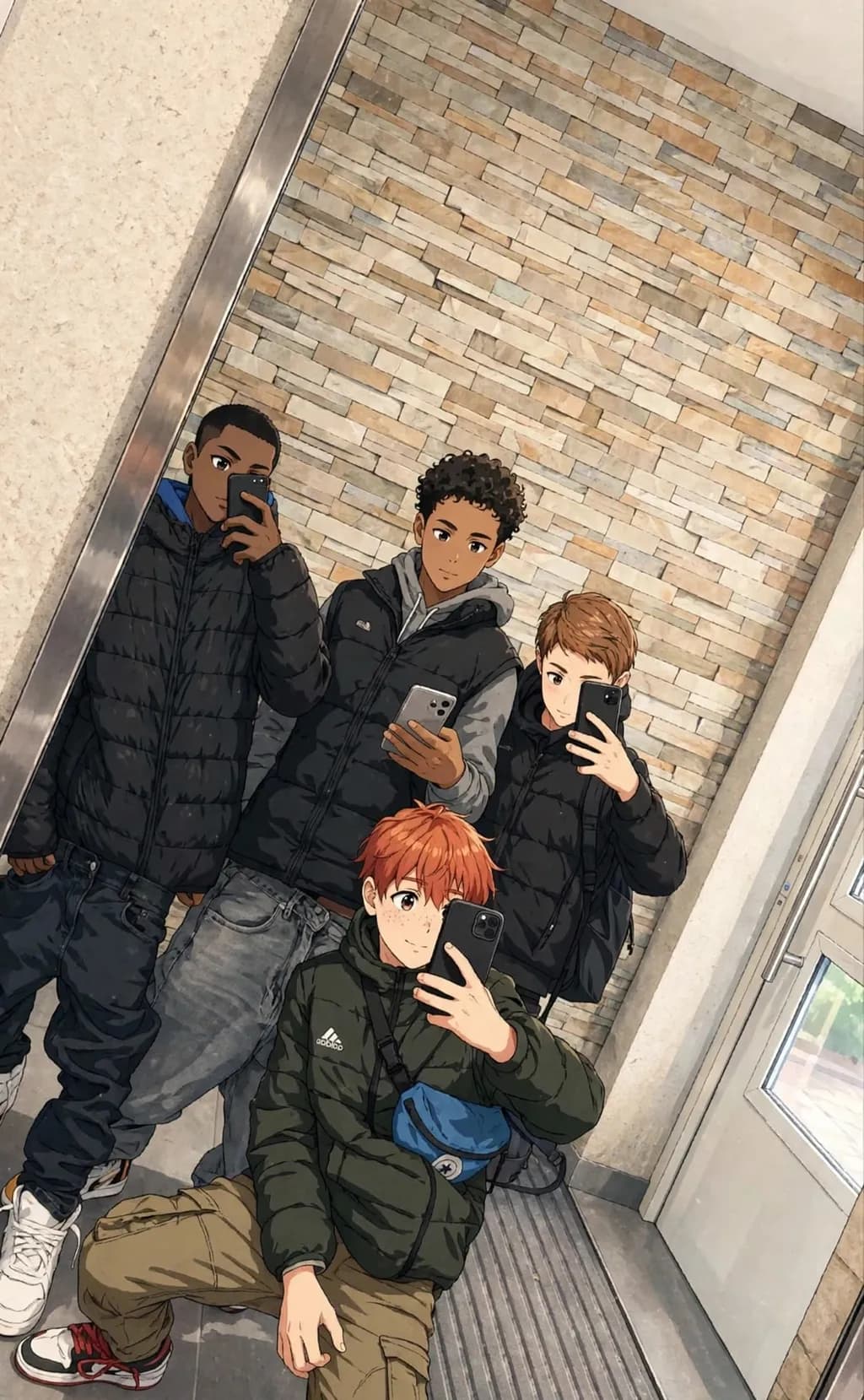 Anime Mirror Selfie