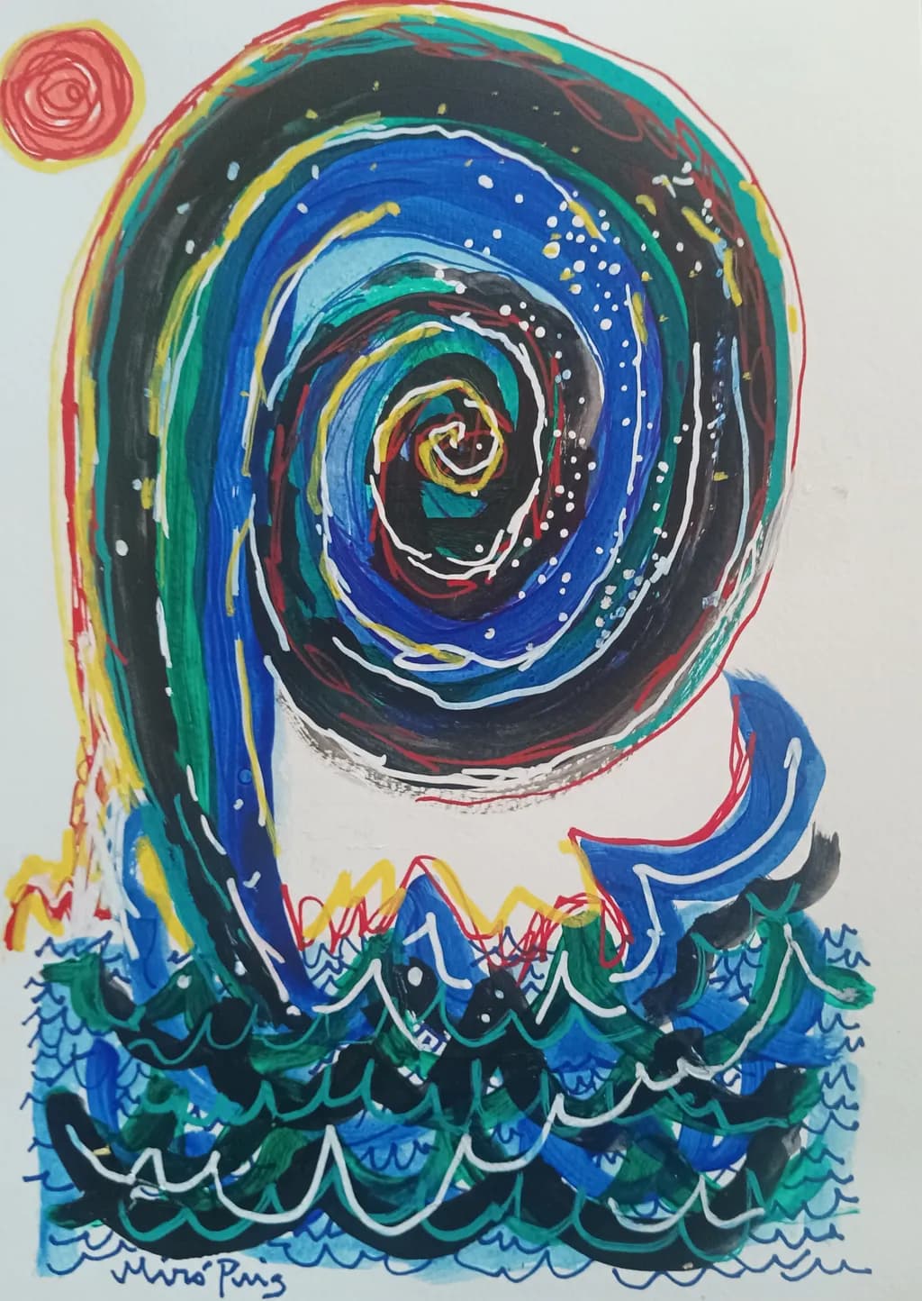 Spiral Over Waves