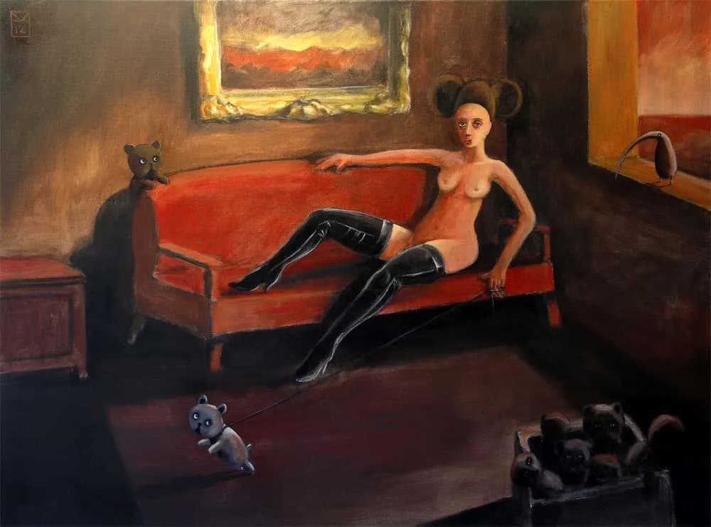 Whimsical Reverie: A Surreal Encounter with the Uncanny