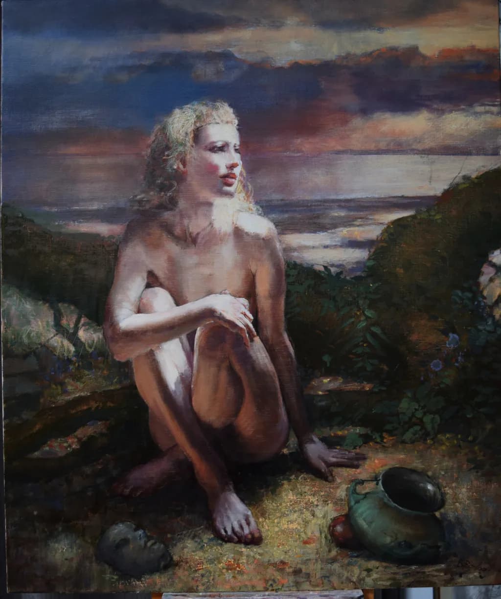 Sitting by the Landscape