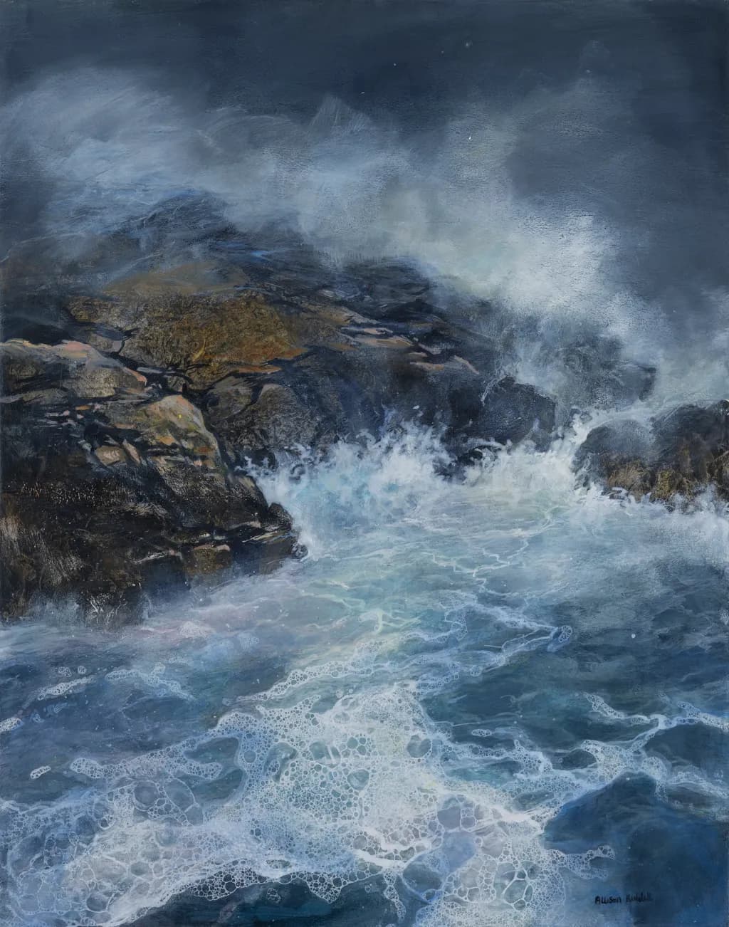 Whispers of the Ocean: A Dance of Waves and Rocks
