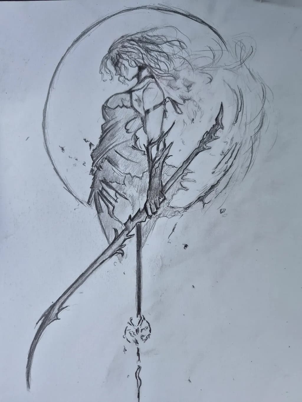 Winged Warrior Staff