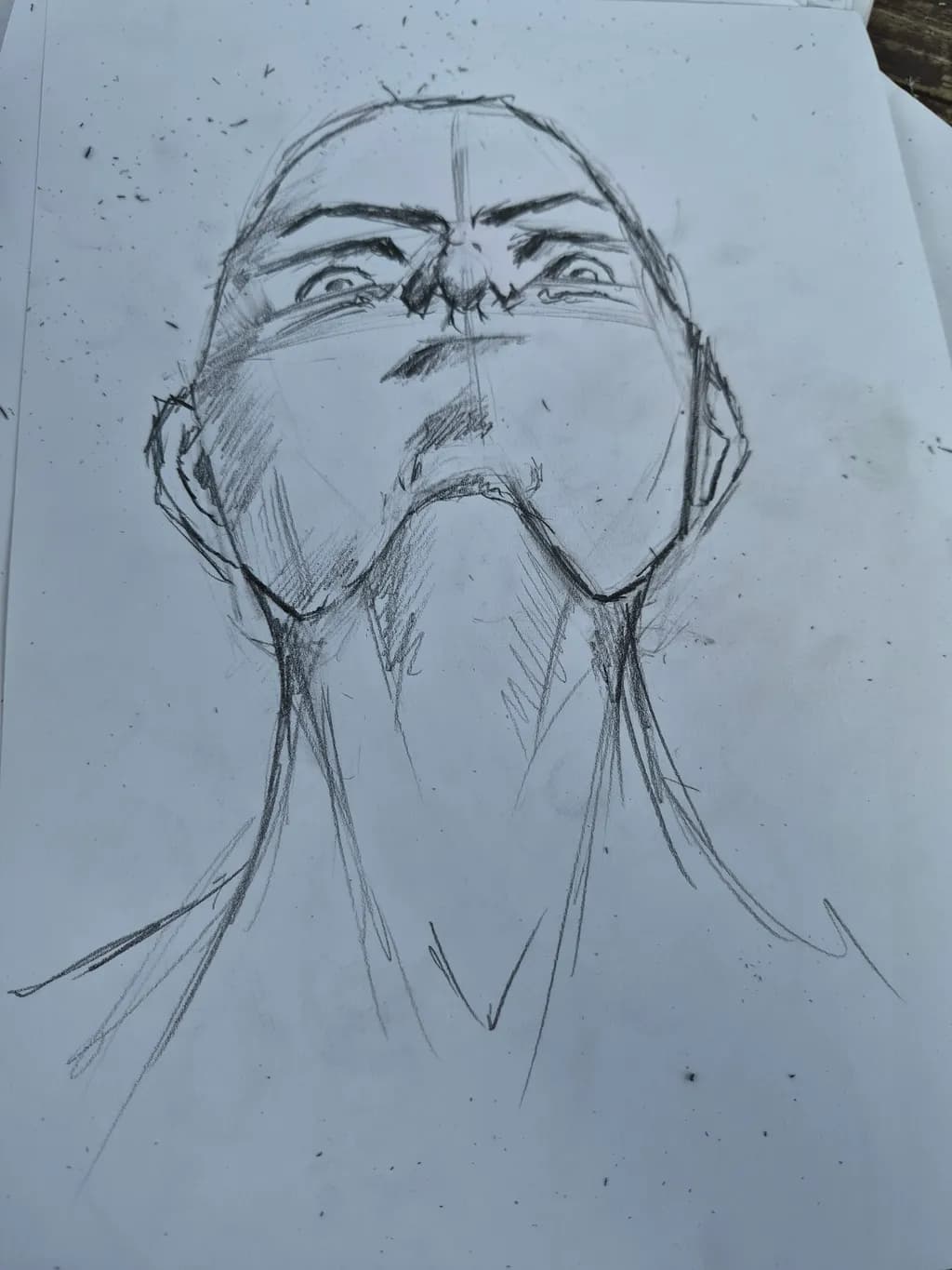 Upward Gaze Portrait