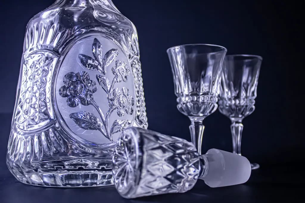 Floral Elegance Decanter Set