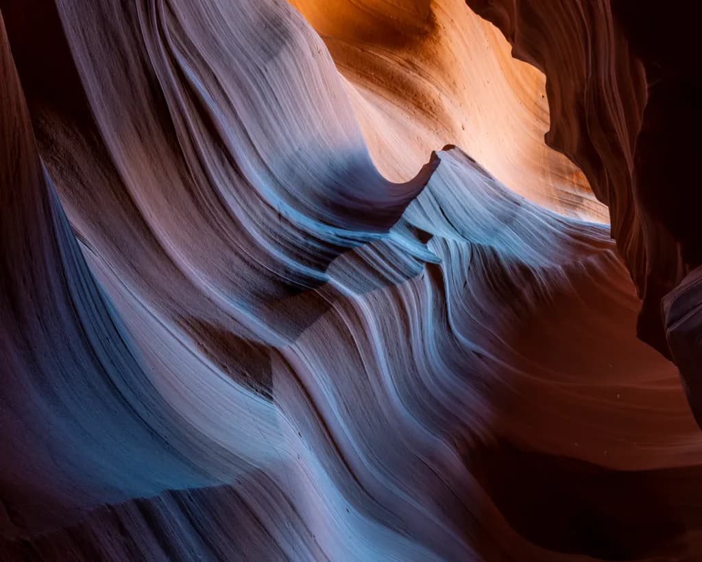 Whispers of the Canyon: A Dance of Light and Shadow in Antelope Canyon's Waves