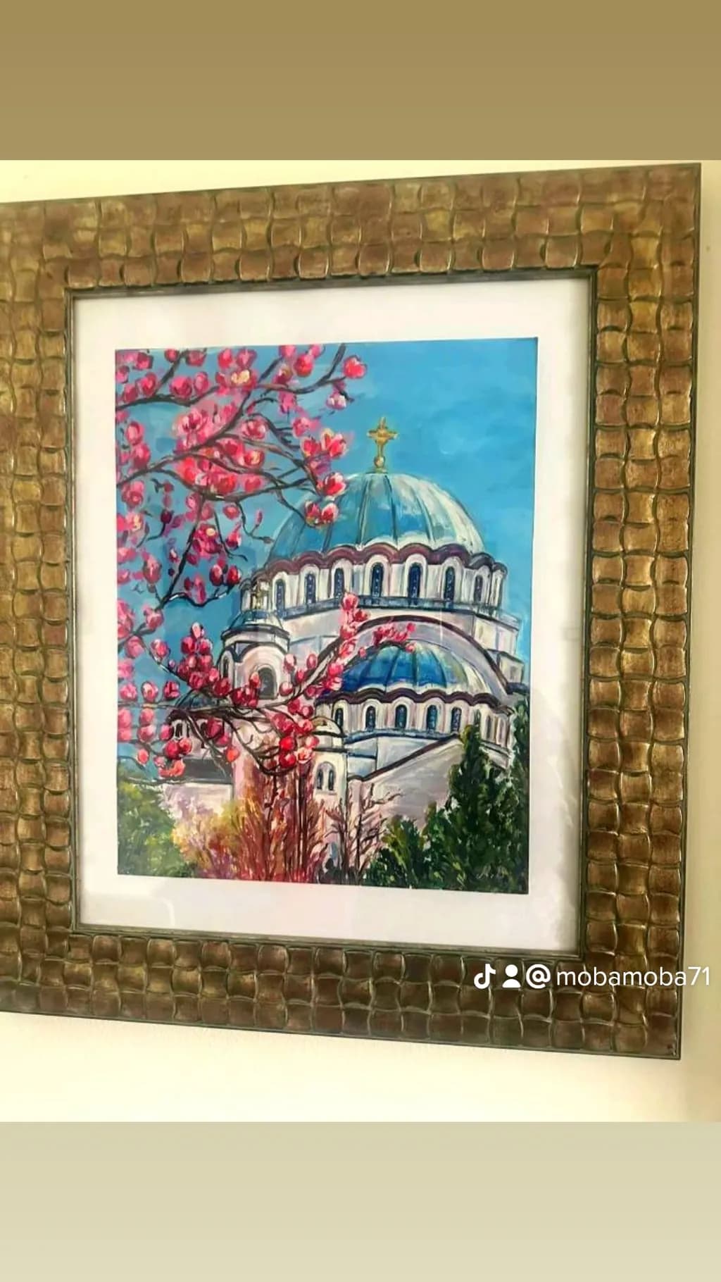 Blossoms and Domes: A Vibrant Springtime View of Sacred Architecture