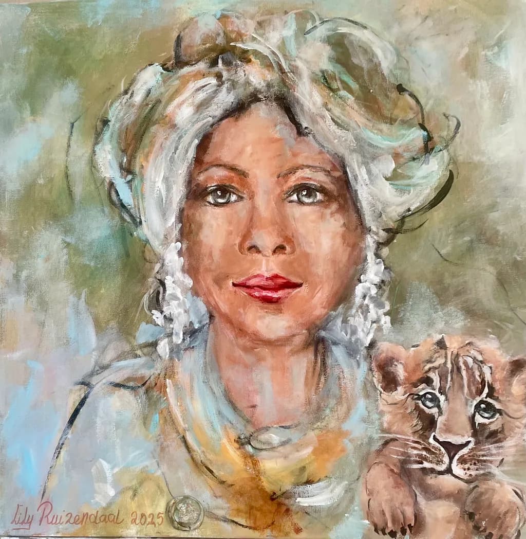 Whispers of Strength: A Portrait of Grace and Innocence