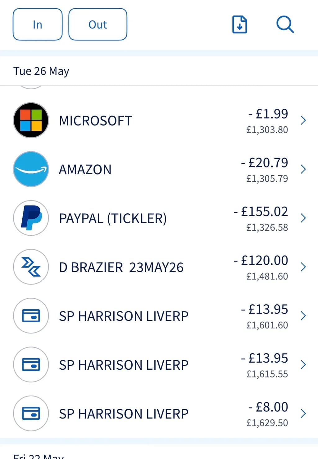 Transaction Ledger