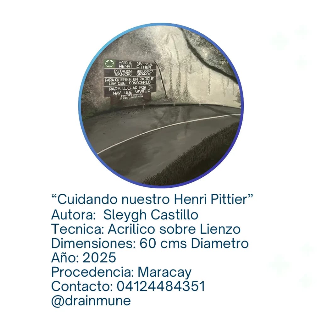 Cuidando Nuestro Henri Pittier: A Tribute to Nature's Sanctuary in Acrylic Art