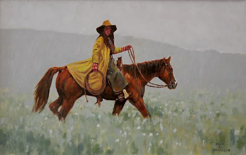 Cowhand on Horseback