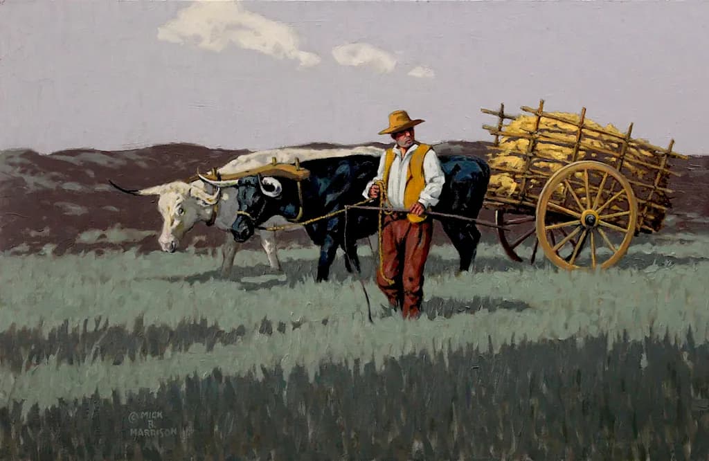 Man with Oxcart